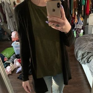 Thin black cardigan